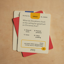 Load image into Gallery viewer, Christmas Trivia Card Game with Multiple Choice Questions for Family Game Night
