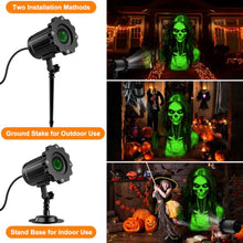 Load image into Gallery viewer, Halloween Skull Projector Light with 3D Moving Ghost Effect
