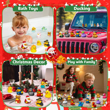Load image into Gallery viewer, Rubber Duck Advent Calendar with 24 Unique Festive Bath Ducks for Christmas Countdown Play
