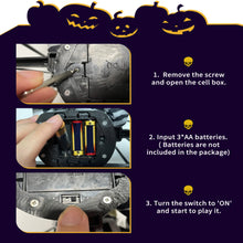 Load image into Gallery viewer, Animated Caged Skull Prisoner Halloween Prop with Motion Sensor and Sound
