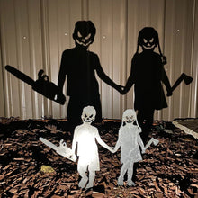 Load image into Gallery viewer, Metal Yard Stakes with Halloween Shadow Casting Silhouettes

