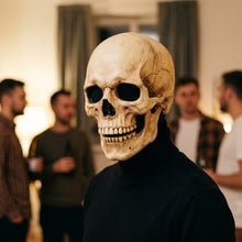 Load image into Gallery viewer, Movable Jaw Skull Mask with Full Head Latex Shell for Adult Halloween Costumes
