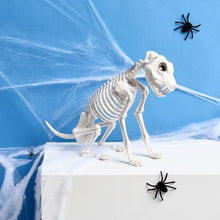Load image into Gallery viewer, Sitting Skeleton Dog Halloween Decoration in Natural Color for Party Tables

