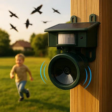 Load image into Gallery viewer, Weather-Resistant Bird Repellent with PIR Motion Sensor and Solar Power
