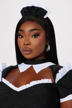Load image into Gallery viewer, Womens French Maid Costume Set with Lace Trim Top and Apron Skirt
