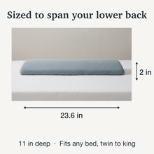 Load image into Gallery viewer, Memory Foam Lumbar Support Pillow with Tapered Edges and Slow Rebound
