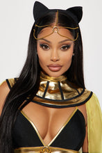 Load image into Gallery viewer, Womens Egyptian Queen Costume Set with Sheer Dress and Cape
