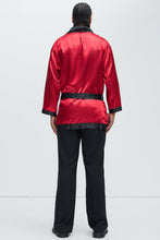 Load image into Gallery viewer, Mens Smoking Robe Costume with Belt and Pipe Prop

