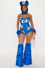 Load image into Gallery viewer, Womens Cookie Creature Costume Set with Sequin Teddy and Leg Warmers
