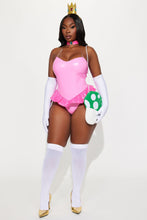 Load image into Gallery viewer, Womens Pink Princess Costume Set with Peplum Teddy and Gloves for Halloween
