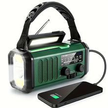 Load image into Gallery viewer, EcoPower Radiator Emergency Radio with Flashlight and USB Charger
