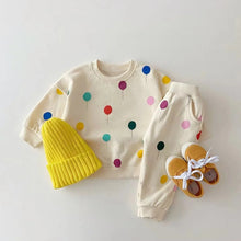 Load image into Gallery viewer, Cotton Hooded Sweater and Pants Set for Babies and Toddlers
