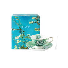 Load image into Gallery viewer, Exquisite Ceramic Tea and Coffee Set with Hand‑Painted Art and Matching Dish
