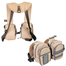 Load image into Gallery viewer, Chest Fishing Tackle Bag with Adjustable Straps and Multiple Zippered Pockets
