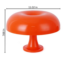Load image into Gallery viewer, Modern Danish Mushroom Table Lamp – Minimalist Orange Bedside Light
