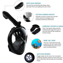 Load image into Gallery viewer, Full Face Anti Fog Underwater Scuba Diving Mask 4.9/5 by 3,827 Verified Customers
