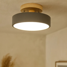 Load image into Gallery viewer, Modern LED Round Ceiling Light, Sleek Minimal Semi-Flush Mount

