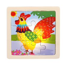 Load image into Gallery viewer, Montessori Wooden Puzzle for Early Learning, Shapes and Colors
