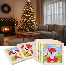 Load image into Gallery viewer, Montessori Wooden Puzzle for Early Learning, Shapes and Colors
