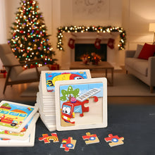 Load image into Gallery viewer, Montessori Wooden Puzzle for Early Learning, Shapes and Colors
