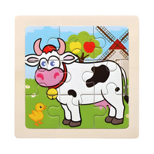 Load image into Gallery viewer, Montessori Wooden Puzzle for Early Learning, Shapes and Colors
