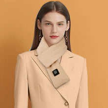 Load image into Gallery viewer, Heated Neck Scarf with Three Temperature Settings and Water Resistant Velvet

