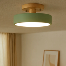 Load image into Gallery viewer, Modern LED Round Ceiling Light, Sleek Minimal Semi-Flush Mount
