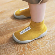 Load image into Gallery viewer, Soft Knit Baby First Shoes for Early Walkers with Rubber Sole

