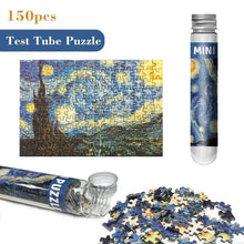 Load image into Gallery viewer, Mini Tube Puzzle of Van Gogh Starry Night, 150 Micro Piece Art Puzzle
