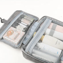 Load image into Gallery viewer, Travel Organizer for Cosmetics, Compact Water-Resistant Toiletry Bag with 4 Compartments and 360° Hook
