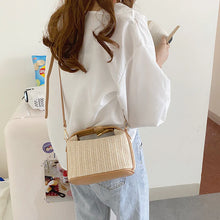 Load image into Gallery viewer, Straw Woven Mini Shoulder Messenger Bag for Summer
