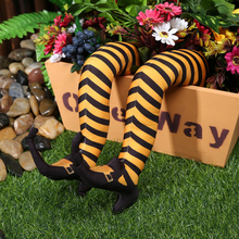 Load image into Gallery viewer, Realistic Witch Legs Halloween Yard Decoration with Installation Stakes
