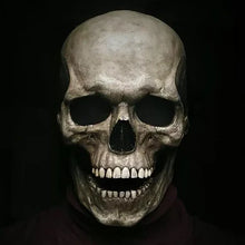 Load image into Gallery viewer, Movable Jaw Realistic Full Head Skull Mask - Human Skeleton Mask for Halloween Party
