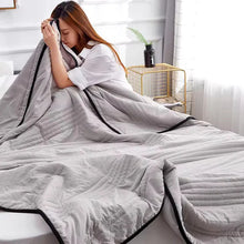 Load image into Gallery viewer, Cooling Blanket for Hot Sleepers, Soft Breathable Ice Cooling Throw
