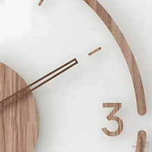 Load image into Gallery viewer, Nordic Silent Wooden Wall Clock
