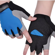 Load image into Gallery viewer, Breathable Anti Slip Shock Absorbing Half Finger Cycling Gloves
