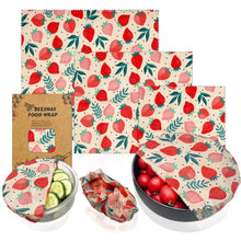 Load image into Gallery viewer, Organic Reusable Bees Wax Food Wrap Set
