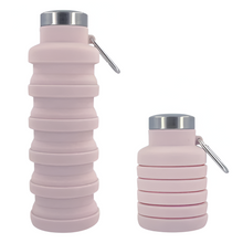 Load image into Gallery viewer, Collapsible Silicone Water Bottle - Portable Folding Travel and Sports Bottle Cup

