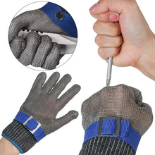 Load image into Gallery viewer, Stainless Steel Metal Mesh Cut Resistant Gloves
