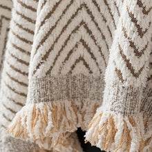Load image into Gallery viewer, Stripe Herringbone Couch Cover, Non Slip Water Resistant Furniture Protector
