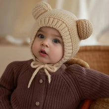 Load image into Gallery viewer, Baby Bear Knitted Hat Winter Style
