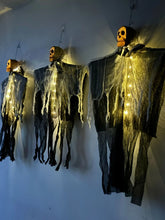 Load image into Gallery viewer, Glowing Halloween Skeleton Hanging Decoration
