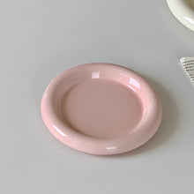 Load image into Gallery viewer, Modern Round Ceramic Plate for Dessert and Tea
