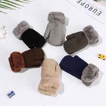 Load image into Gallery viewer, Kids Knit Mittens Winter Wear
