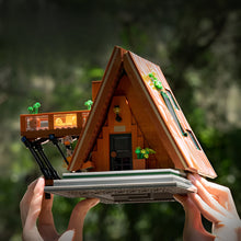 Load image into Gallery viewer, A Frame Cabin Building Blocks Set Creative Technical Assembly Bricks STEM Educational Desktop Model
