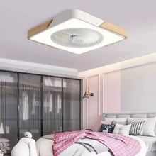 Load image into Gallery viewer, Ultra-Thin Nordic-Inspired Square Ceiling Fan Lamp
