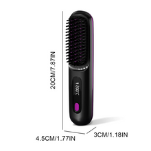 Load image into Gallery viewer, Hair Straightening Brush with Digital Display
