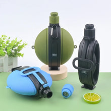 Load image into Gallery viewer, Foldable Silicone Water Bottle with Compass
