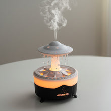 Load image into Gallery viewer, Mushroom Humidifier with Raining Cloud Lamp Aromatherapy - Colorful Raindrop Light Essential Oil Diffuser
