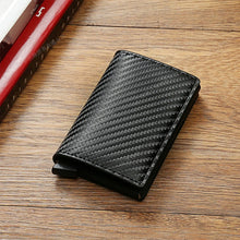 Load image into Gallery viewer, Men's RFID Wallet, Smart Pop Up Minimalist Card Holder
